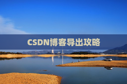 CSDN博客导出攻略
